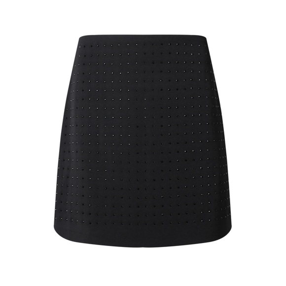 Black Studded Mini Skirt - Picture 3 of 3